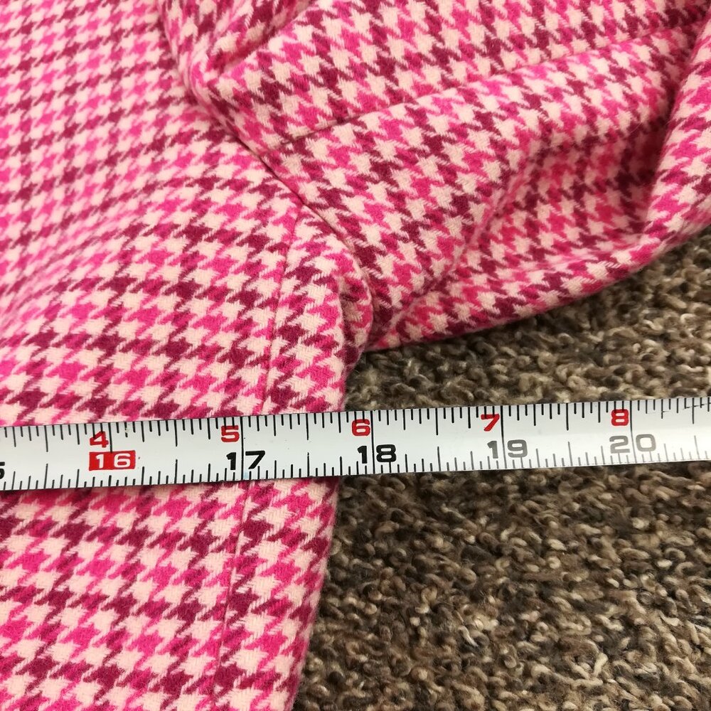 J. Crew Pink Houndstooth Skirt Suit Set - Picture 11 of 16
